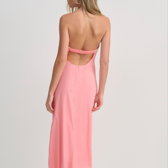 For Love & Lemons Daisy Mae Midi Dress Size XSXS / Coral - Picture 3 of 3